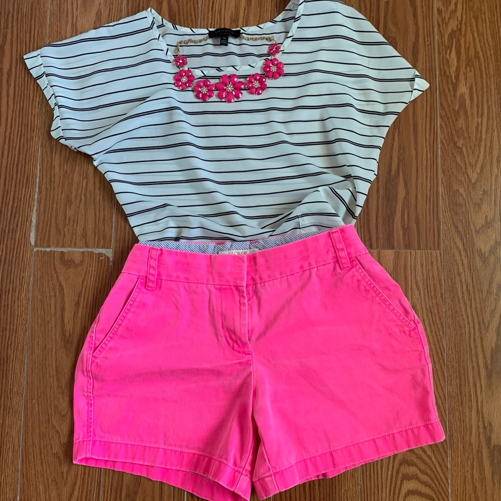 3 for $15 J-Crew pink shorts